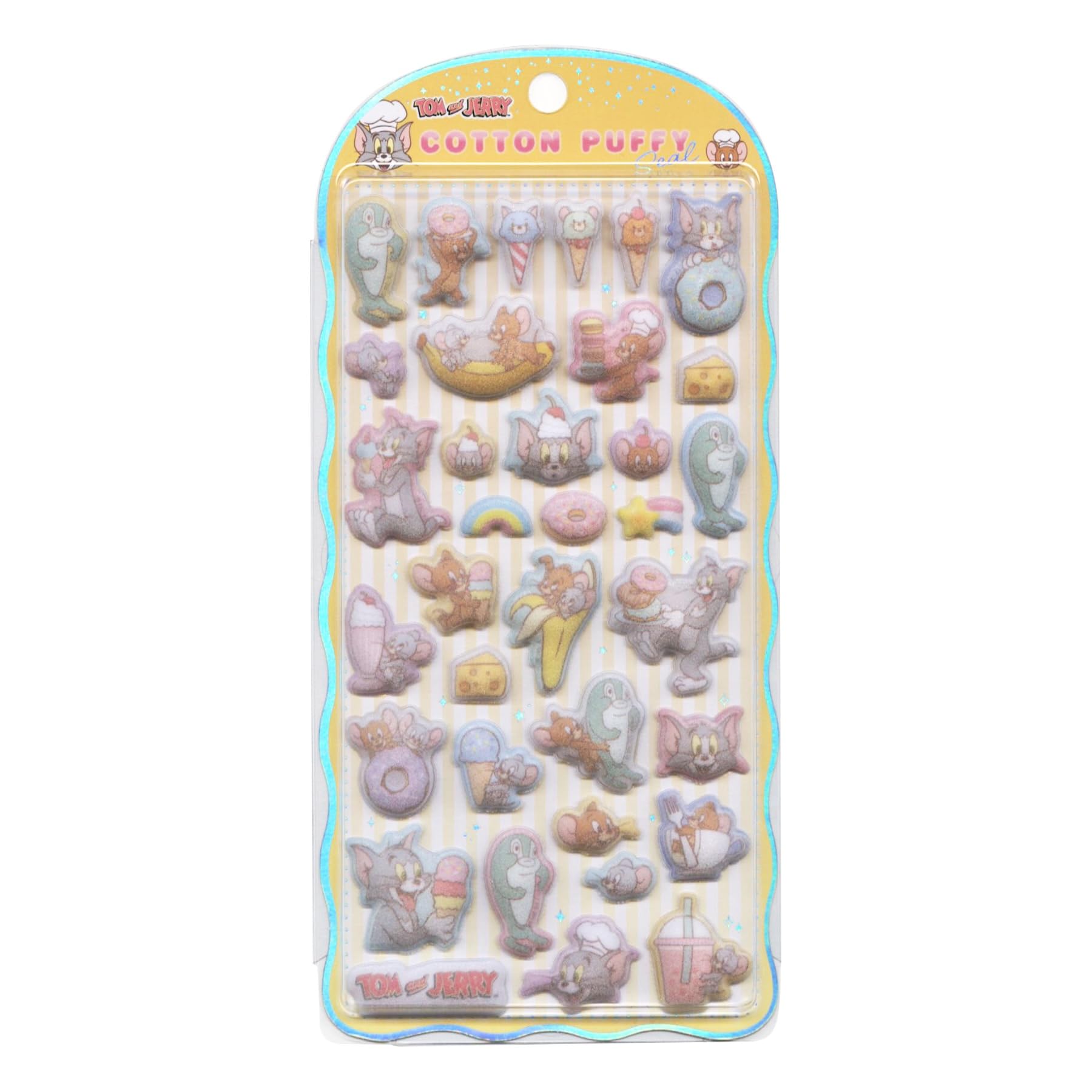 poipoi様 皮24枚 Amazon.co.jp: Cotton Puffy Seal [Tom and Jelly] 137578 : Office